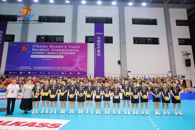 3위에 오른 한국 선수단