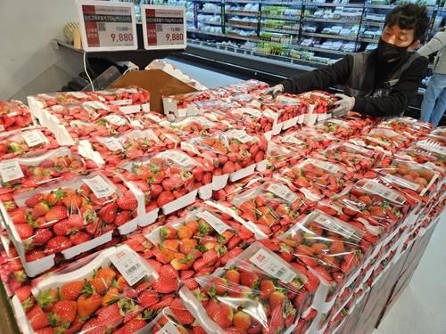 대형마트 3사 매출 1위 과일은 '딸기'