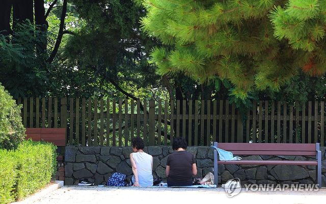 폭염 피해 찾은 그늘