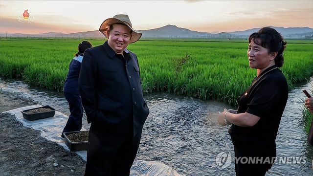 김정은, 인민군 후방기지 '논판메기양어' 실태 파악
