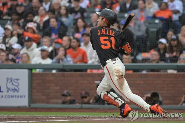 이정후의 27일 경기 모습. 