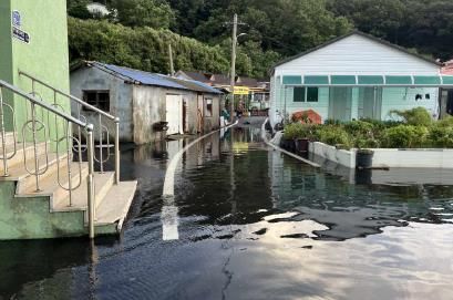지난해 침수된 덕적도 북리 마을