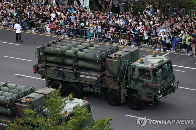 중거리지대공유도무기 천궁, 건군 76주년 국군의날 시가행진