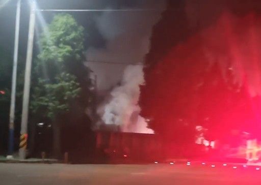 전남 영암군 조선소에서 발생한 화재