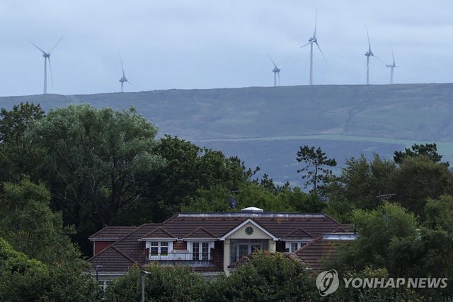 스코틀랜드 턴베리의 풍력발전기