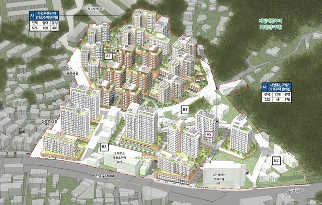 구기동 100-48번지 일대 개발 예시도