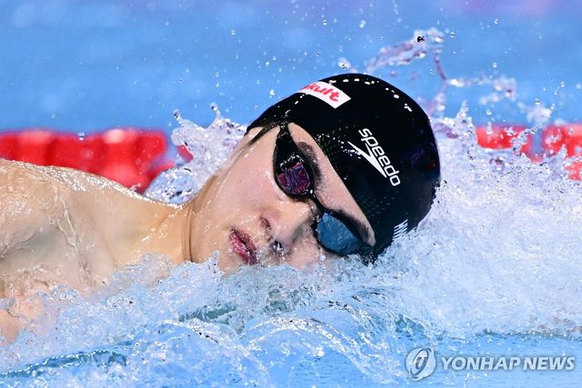 세계선수권 남자 자유형 200ｍ 결승에 진출한 황선우