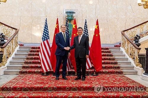 런던서 열린 2차 미중 무역회담