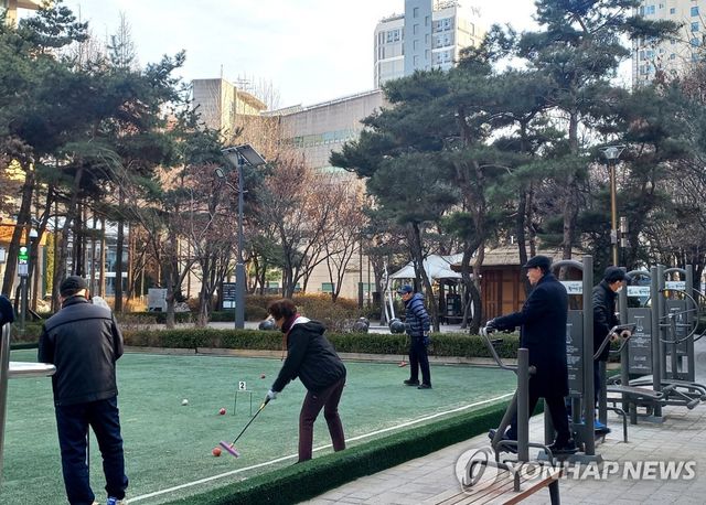 노인 여가활동 게이트볼