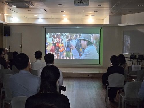 서울 종로구 외교부 청사에서 상영된 영화 '꿈꾸는 사진관'