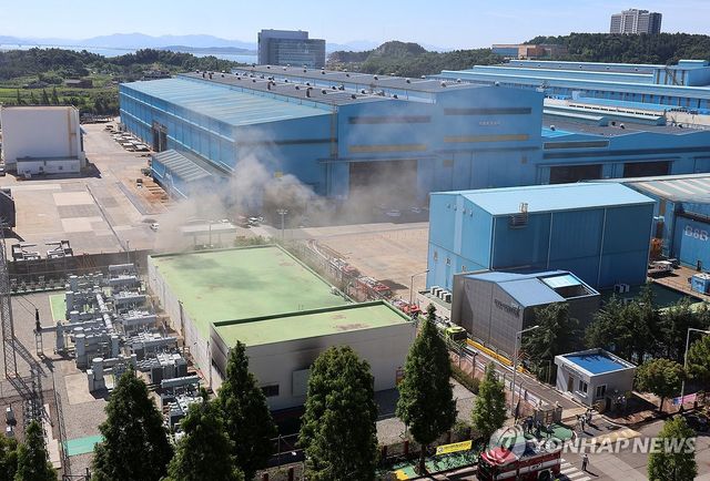 영암 HD현대삼호 지하공동구 화재