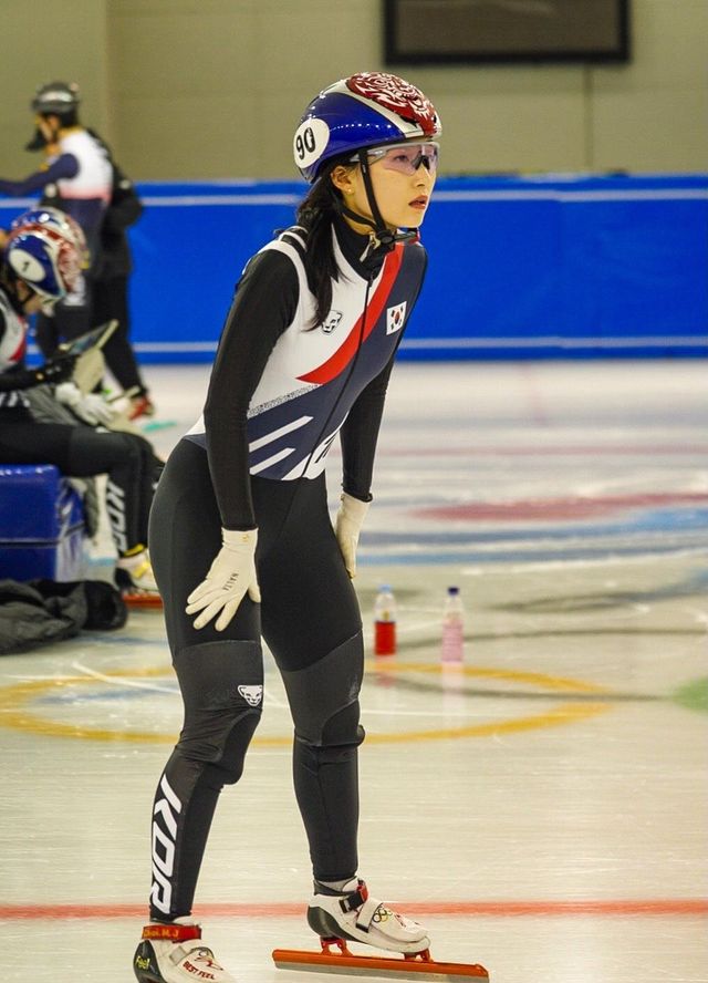 훈련하는 최민정