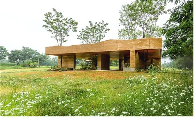 노을공원 '새로운 지층' 작품 전경