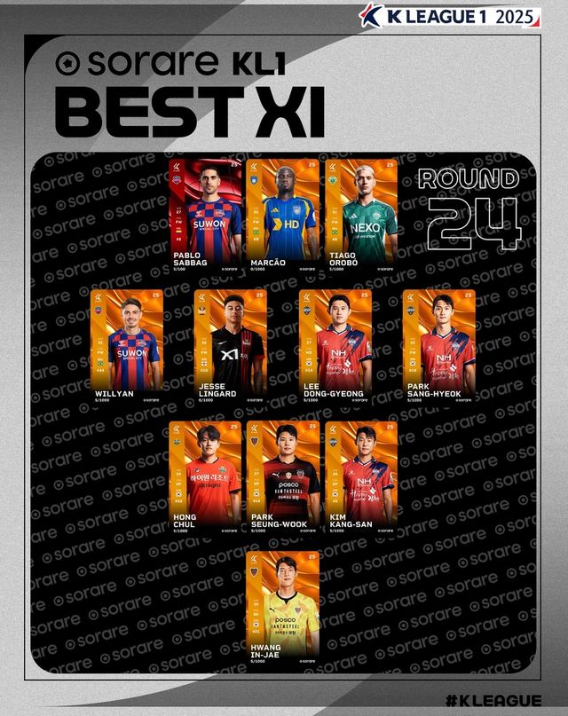 K리그1 24라운드 베스트 11