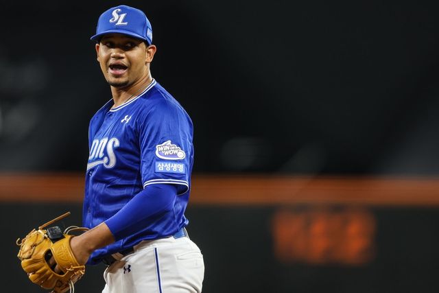 6이닝 무실점으로 호투한 삼성 선발 가라비토