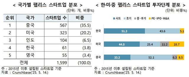 한국과 다른 나라의 팹리스 스타트업 상황 비교