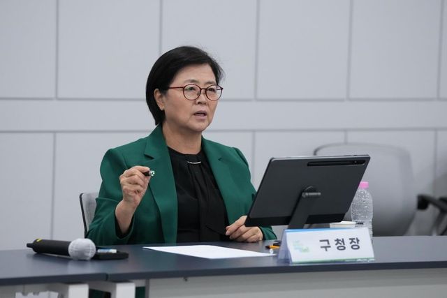 지난 22일 빈집 정비계획 중간보고회에 참석한 이순희 강북구청장