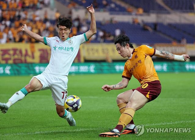 신창무의 대전과 경기 장면