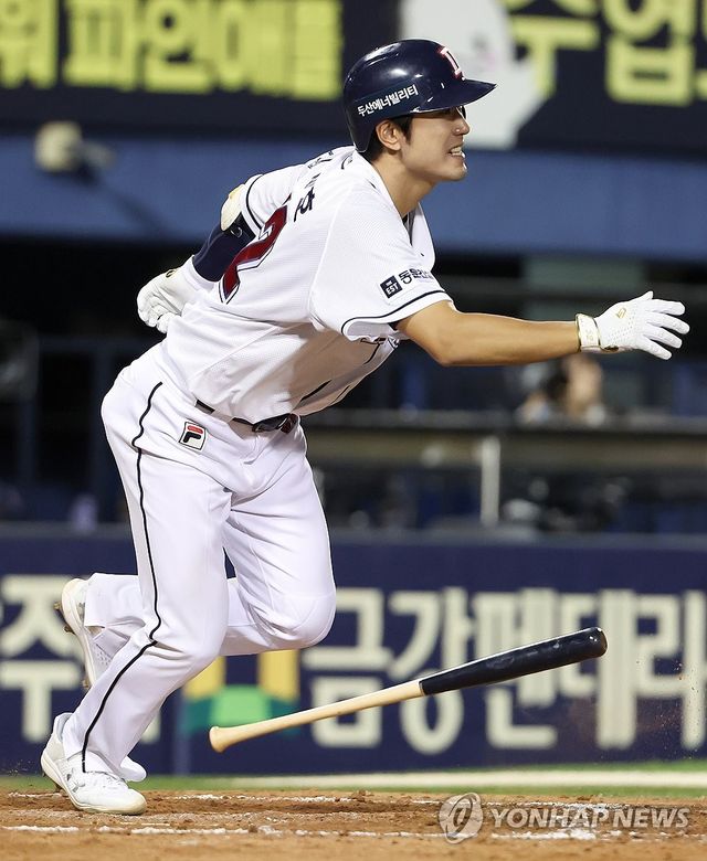 김재호 '개인 통산 600타점 기록'