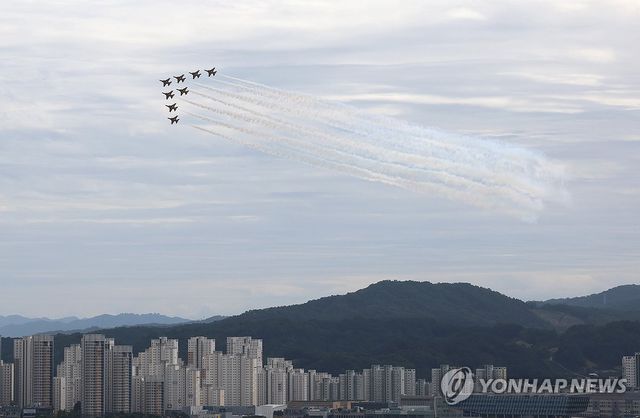 세종축제 등장한 블랙이글스
