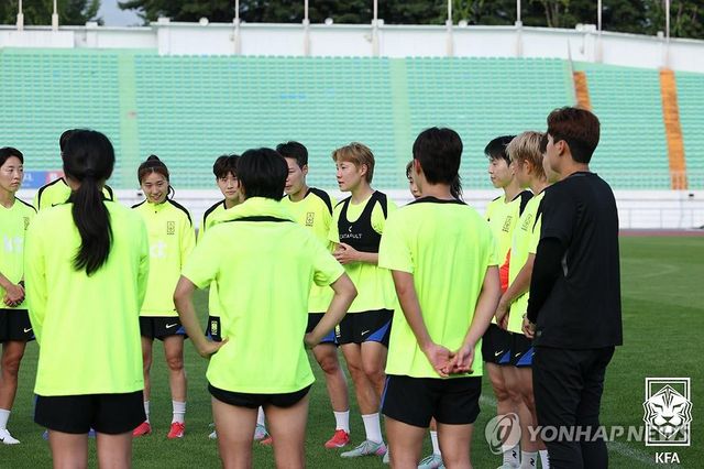여자 축구 국가대표팀 훈련