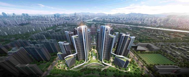 삼성물산의 개포우성7차 재건축 '래미안 루미원' 조감도