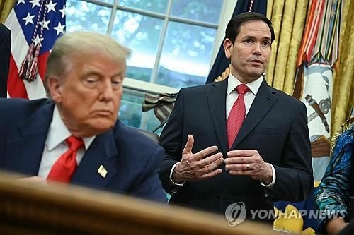 트럼프 대통령과 루비오 국무장관 겸 국가안보보좌관