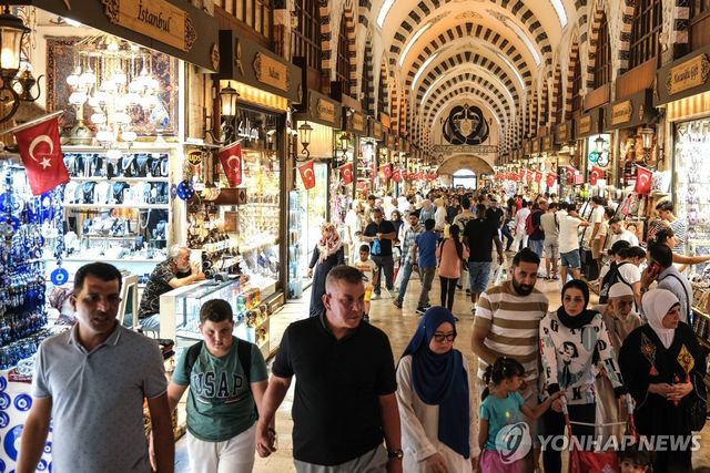 튀르키예 이스탄불의 시장
