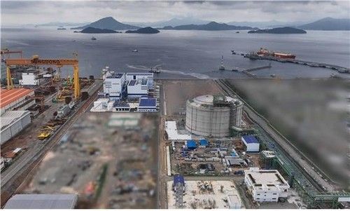 통영 액화천연가스 복합발전소 전경