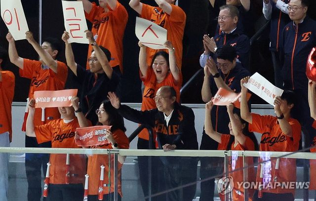 야구장 찾은 김승연 회장