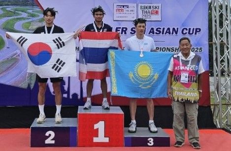 롤러스키 아시안컵 은메달 획득한 이건용(왼쪽)