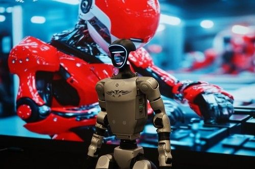 지난 1월 미국 전시회에서 선보인 올드 월드 랩스(Old World Labs)의 로봇. 이번 사안과 무관. [신화 연합뉴스 자료사진. 재판매 및 DB 금지]