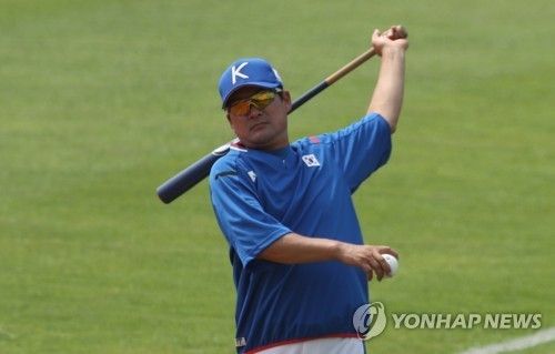 국가대표 코치로 아시안게임에 참가한 이종범 코치