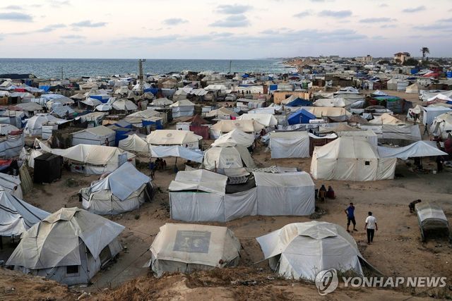 가자지구의 한 피란민 정착촌