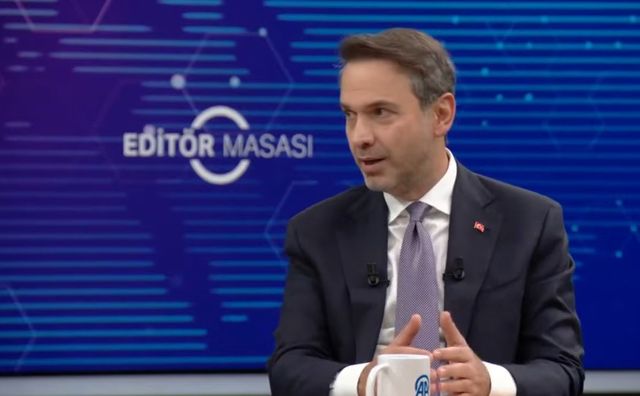 30일(현지시간) 인터뷰하는 알파르슬란 바이락타르 튀르키예 에너지장관