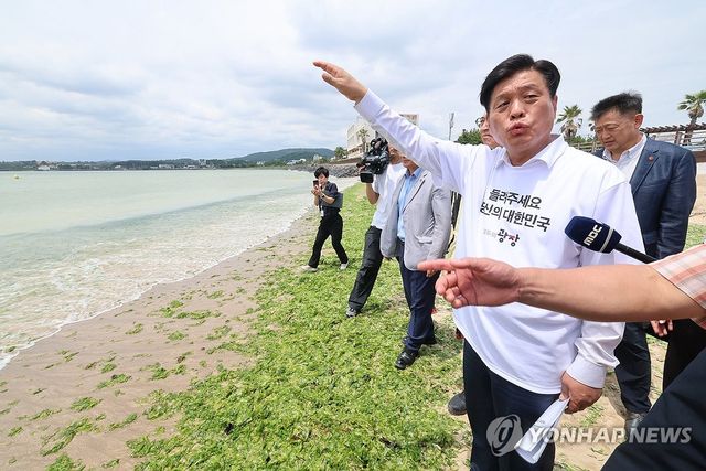 신양섭지해수욕장 찾은 조승래 대변인