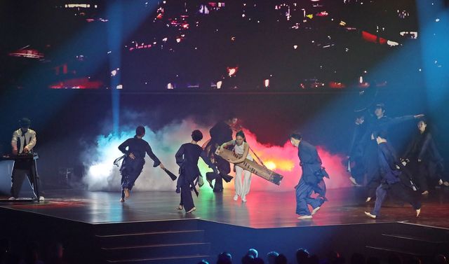 라인-루르 세계대학경기대회 폐회식서 선보인 한국 문화공연