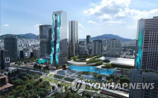 코엑스 일대 개발계획안 전체 조감도