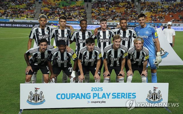 뉴캐슬 유나이티드, 팀 K리그전 선발 라인업