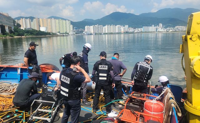 부산신항 잠수부 사고 현장 감식