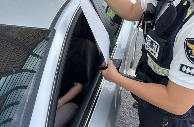 버스전용차로 이용해 범칙금 부과받은 승용차