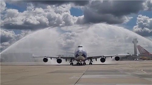 아시아나항공 화물기 환송식