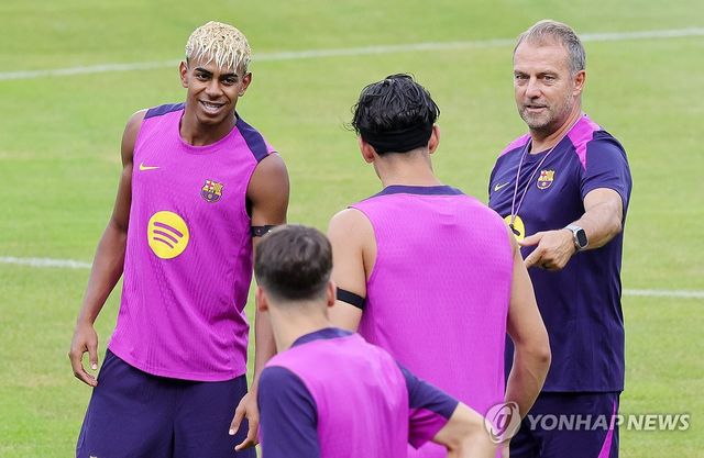 한지 플리크 감독과 라민 야말