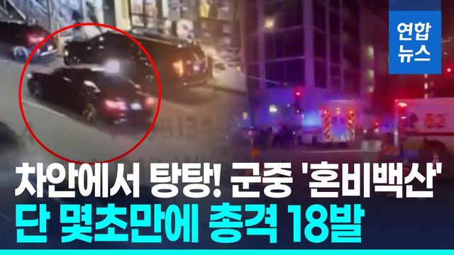 [영상] 시카고, 달리는 차 안에서 탕탕!…"단 몇초만에 18명 피격" - 2