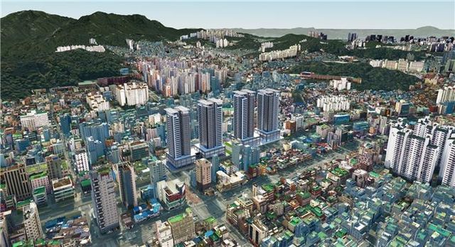 관악구 봉천13구역 재개발 사업 조감도 