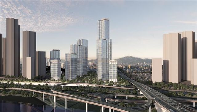 압구정4구역 재건축 조감도