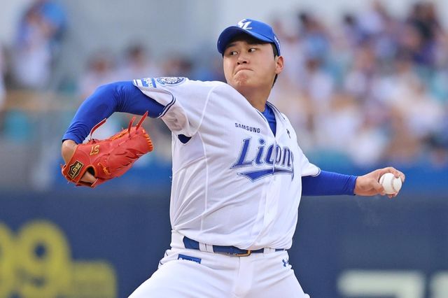 호투하는 삼성 라이온즈의 좌완 영건 이승현