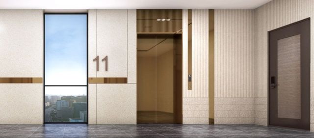 대우건설의 개포우성7차 승강기 배치 계획도