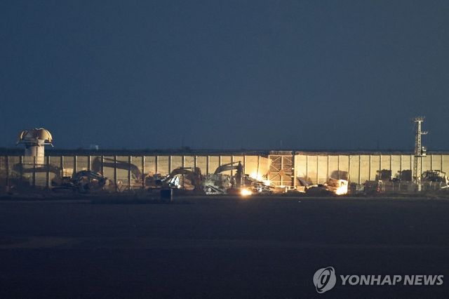 3일(현지시간) 이스라엘-가자 국경 모습