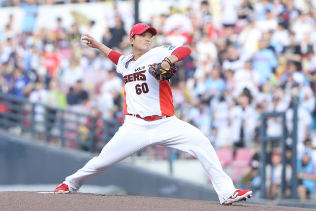 선발 7이닝 무실점 호투를 펼친 KIA 김도현